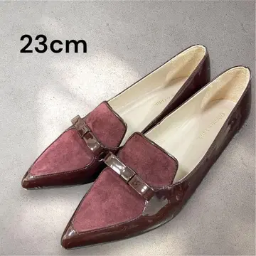 Odette e Odile 에나멜 스웨이드 로퍼 23cm