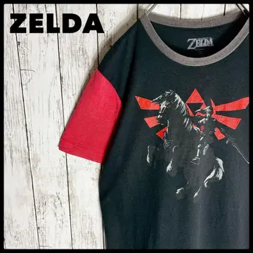 [젤다의 전설] ZELDA 게임 티셔츠 캐릭터 구제 의류 블랙