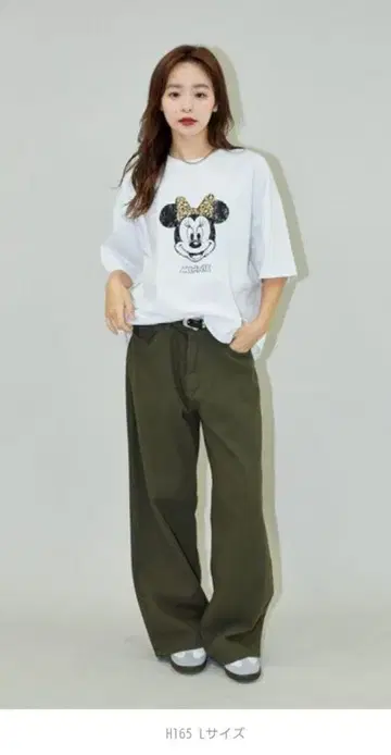 PUBLUX/파블릭스 별주 MINNIE FACE 프린트 티셔츠
