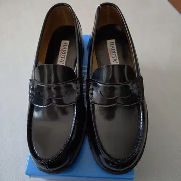 HARUTA 블랙 로퍼 25.5cm