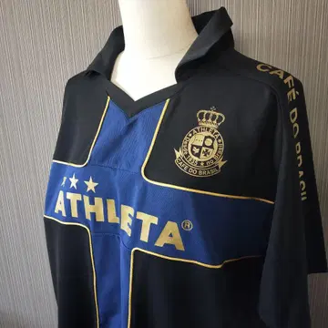 [새상품급] ATHLETA 크로스 디자인 피케 셔츠 L 축구