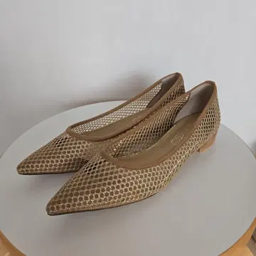 LE TALON 포인티드 메쉬 플랫슈즈 23.0cm 메쉬