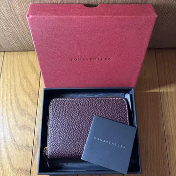 BONAVENTURA 미디엄 지퍼 월렛 지갑 보르도 x 그레이지