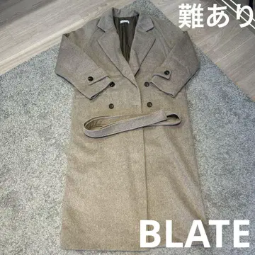 BLATE 울 더플 코트 하자 있음 M