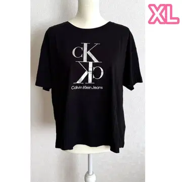 Calvin Klein Jeans 티셔츠 블랙 여성용 XL 사이즈