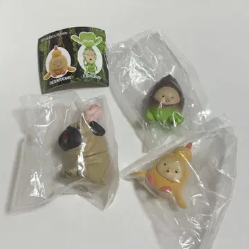 가챠 코비토즈칸 앉은 마스코트 4 시크릿 포함 3점