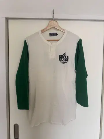 HYSTERIC GLAMOUR 긴팔 티셔츠 M 사이즈 화이트/그린