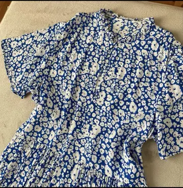 ZARA 자라 원피스 플라워 프린트 프릴