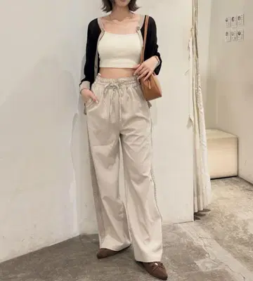 Remind me and forever 사이드 레이스 이지 팬츠