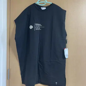 더블 스탠다드 클로딩 비대칭 티셔츠 블랙 프리사이즈