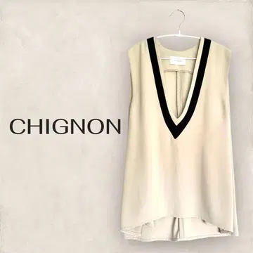 CHIGNON 라인 튜닉 베스트