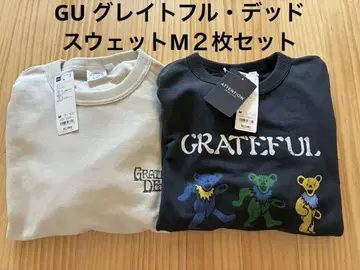 새상품 GU 그레이트풀 데드 맨투맨 2장 세트 지유