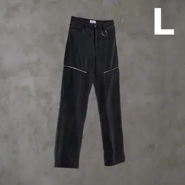 ADRER 더블 지퍼 스트레이트 데님