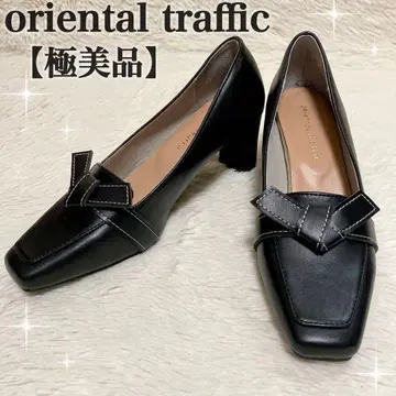 컨디션 최상 oriental traffic 리본 스티치 펌프스 블랙