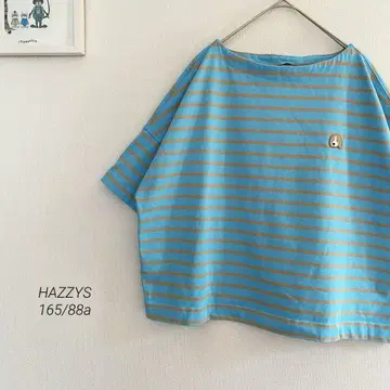 HAZZYS 오버사이즈 보더 티셔츠 12sl
