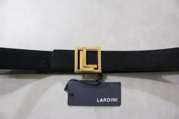 LARDINI 새상품 라르디니 블랙 스웨이드 [L] 버클 벨트 100cm