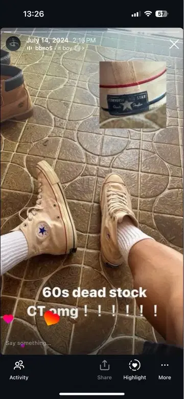 60s 거의 dead stock Converse