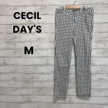 [ CECIL DAY'S ] 스키니 팬츠 (M) 얕은 밑위 깅엄 체크
