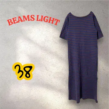 BEAMS LIGHT 빔즈 라이츠 천축 보더 원피스 38