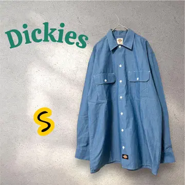 Dickies 디키즈 워크 셔츠 긴팔 셔츠 S 사이즈 파랑
