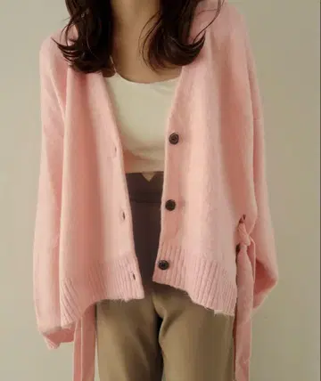 [ mideal ] 2way ribbon cardigan