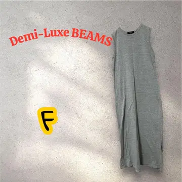 Demi-Luxe BEAMS 빔스 슬리브리스 원피스 F