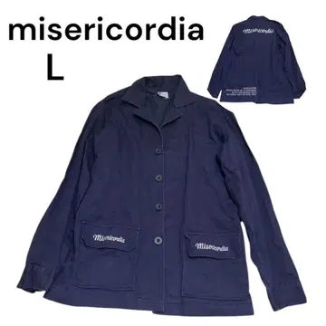misericordia 커버올 L 네이비 히요쿠 버튼 페루 asis