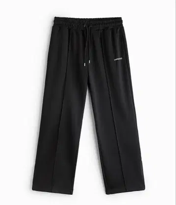 ZARA 저지 팬츠 블랙 와이드 지퍼