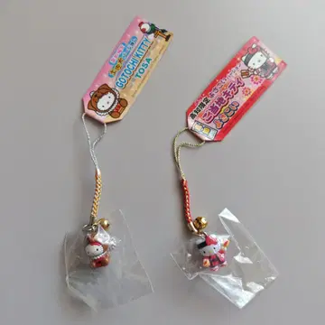 고치 지역 한정 헬로키티 네츠케 스트랩 2점