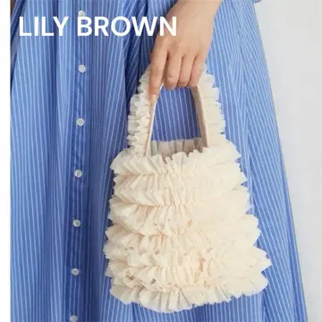 [ 새상품급 ] LILY BROWN 릴리 브라운 튤 버킷 백