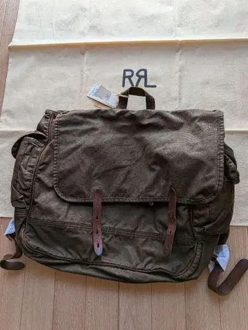 RRL 오일드 코튼 데이 백 미사용 새상품