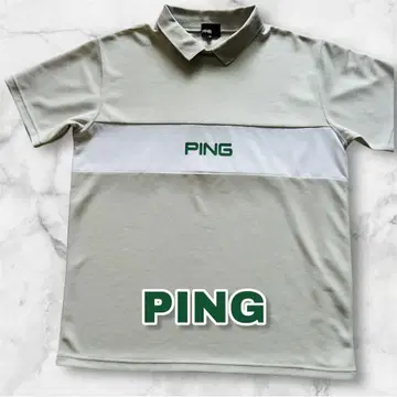 PING 골프 피케 셔츠 M 사이즈 그레이