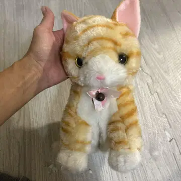 레트로 어서 와 냥이 봉제 인형