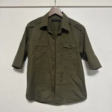 라운지 리자드 Lounge Lizard 반팔 셔츠 올리브 M