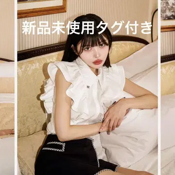 Darich 다리치 더블 프릴 슬리브 블라우스