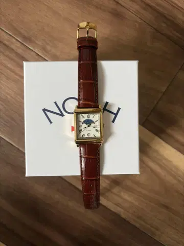 NOAH TIMEX 시계 브라운 가죽