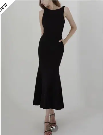 Mermaid Silhouette Sleeveless Dress