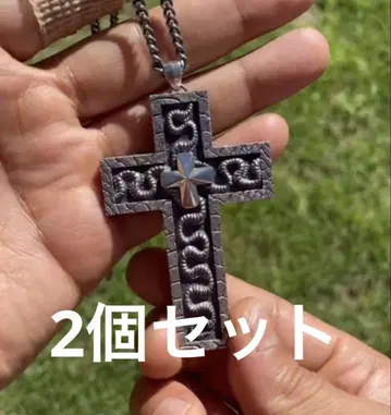오징어 게임 230번 사노스 십자가 크로스 목걸이