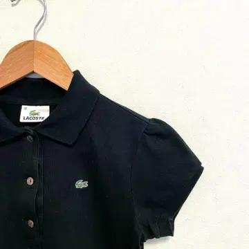라코스테 피케 셔츠 38 여성용 PF385E 블랙