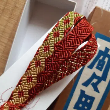 오비지메 적금록 땋은 무늬 마마다 히모 금사 포멀 호몬기