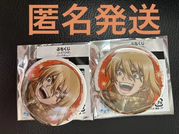 미니 복권 Dr.STONE 나나미 류스이 캔뱃지 2개 바비큐
