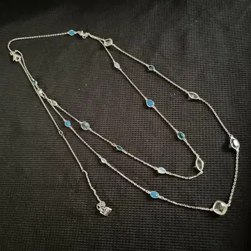 Swarovski 스와로브스키 2연 목걸이 한색 계열