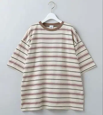 6 ROKU COTTON MULTI BORDER TSHIRT TEE