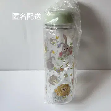 디즈니 스프링 인 블룸 더피와 프렌즈 수베니어 보틀 연한 녹색
