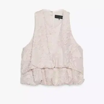 ZARA 프린지 장식 퍼프 탑