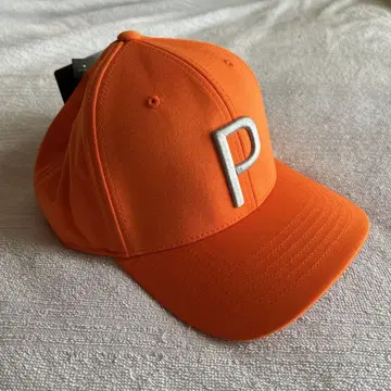[새상품] PUMA 오렌지 P 캡 OSFA 56~59cm