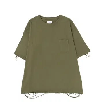VICTIM DAMAGE TEE 포켓 데미지 티셔츠