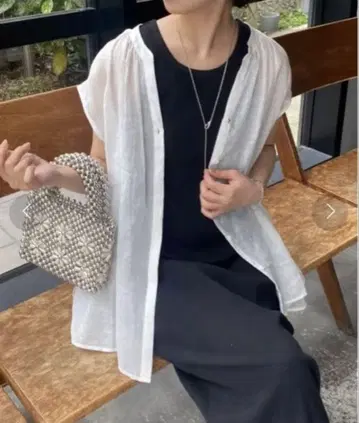콜라주 개럴개런트 2way 린넨 블라우스