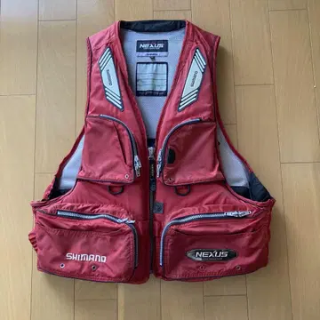 [정크] SHIMANO NEXUS 낚시용 조끼 레드 LL