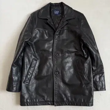GAP 카 코트 블랙 소가죽 올드갭 S